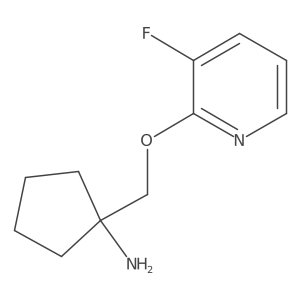 1-{[(3-Fluoropyridin-2-yl)oxy]methyl}cyclopentan-1-amine结构式