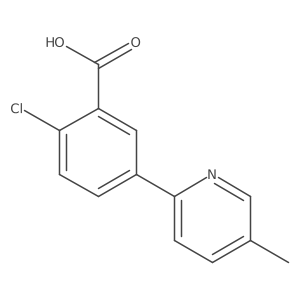 2-Chloro-5-(5-methyl-2-pyridinyl)benzoic acid结构式