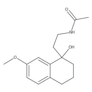Acetamide, N-[2-(1,2,3,4-tetrahydro-1-hydroxy-7-methoxy-1-naphthalenyl)ethyl]-结构式