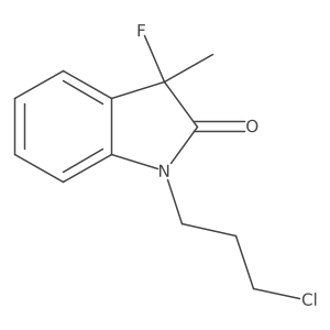 1-(3-Chloropropyl)-3-fluoro-3-methylindolin-2-one Structure