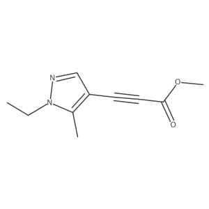 Methyl 3-(1-ethyl-5-methyl-1H-pyrazol-4-yl)propiolate Structure