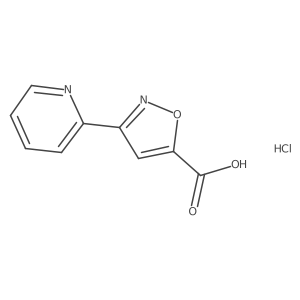 3-(Pyridin-2-yl)-1,2-oxazole-5-carboxylic acid hydrochloride Structure