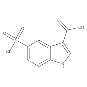 5-(Chlorosulfonyl)-1H-indole-3-carboxylic acid Structure