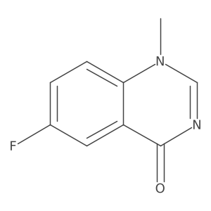 6-Fluoro-1-methylquinazolin-4(1H)-one结构式