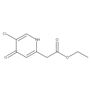 Ethyl (5-chloro-4-hydroxypyridin-2-YL)acetate结构式