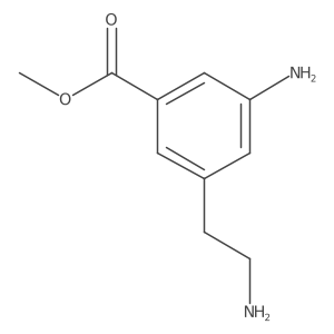 Methyl 3-amino-5-(2-aminoethyl)benzoate结构式