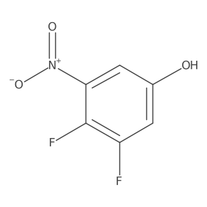 3,4-Difluoro-5-nitrophenol结构式