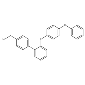 (4-(4-(4-Phenoxyphenoxy)pyridin-3-yl)phenyl)methanamine Structure