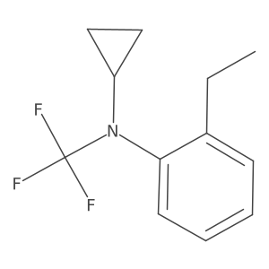 N-cyclopropyl-2-ethyl-N-(trifluoromethyl)aniline结构式