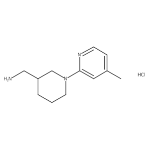 (1-(4-Methylpyridin-2-yl)piperidin-3-yl)methanamine hydrochloride结构式