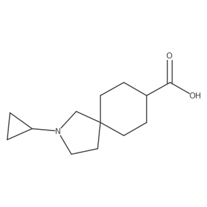 2-Cyclopropyl-2-azaspiro[4.5]decane-8-carboxylic acid Structure