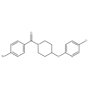 (4-Bromophenyl)(4-((5-chloropyridin-2-yl)oxy)piperidin-1-yl)methanone Structure