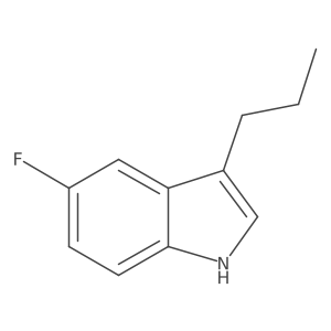 5-fluoro-3-propyl-1H-indole结构式