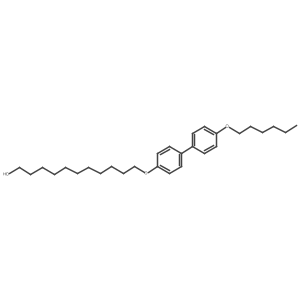 11-((4'-(Hexyloxy)-[1,1'-biphenyl]-4-yl)oxy)undecan-1-ol结构式