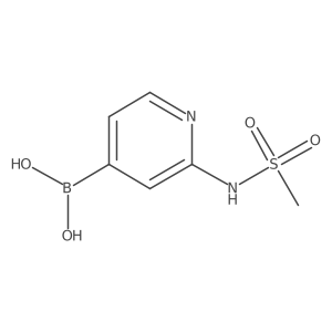 [2-(Methanesulfonamido)pyridin-4-yl]boronic acid Structure