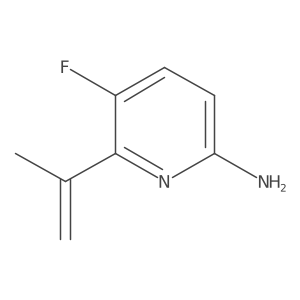 5-Fluoro-6-isopropenyl-pyridin-2-ylamine结构式