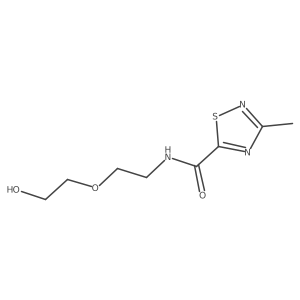 N-[2-(2-Hydroxyethoxy)ethyl]-3-methyl-1,2,4-thiadiazole-5-carboxamide结构式