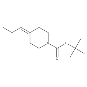 Tert-butyl 4-propylidenepiperidine-1-carboxylate结构式