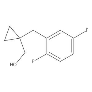 {1-[(2,5-Difluorophenyl)methyl]cyclopropyl}methanol结构式