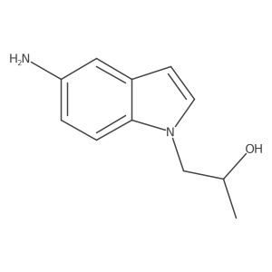 1-(5-amino-1H-indol-1-yl)propan-2-ol结构式
