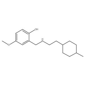 4-Methoxy-2-({[2-(4-methylcyclohexyl)ethyl]amino}methyl)phenol结构式
