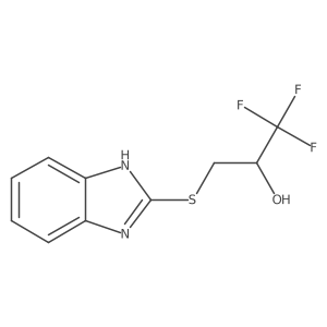 3-(1H-1,3-benzodiazol-2-ylsulfanyl)-1,1,1-trifluoropropan-2-ol Structure