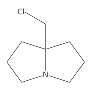7a-(chloromethyl)-hexahydro-1H-pyrrolizine结构式