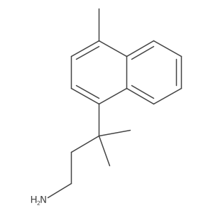 3-Methyl-3-(4-methylnaphthalen-1-yl)butan-1-amine结构式