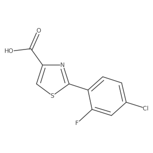 2-(4-Chloro-2-fluorophenyl)thiazole-4-carboxylic acid Structure