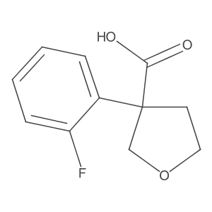 3-(2-Fluorophenyl)oxolane-3-carboxylic acid结构式