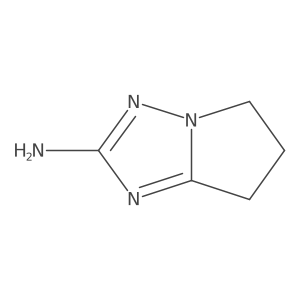 6,7-Dihydro-5H-pyrrolo[1,2-b][1,2,4]triazol-2-amine结构式