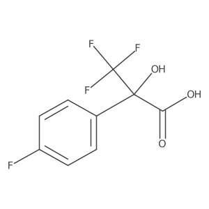 3,3,3-Trifluoro-2-(4-fluorophenyl)-2-hydroxypropionic acid结构式