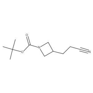 Tert-butyl 3-(2-cyanoethyl)azetidine-1-carboxylate结构式