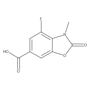 4-Fluoro-3-methyl-2-oxo-1,3-benzoxazole-6-carboxylic acid Structure