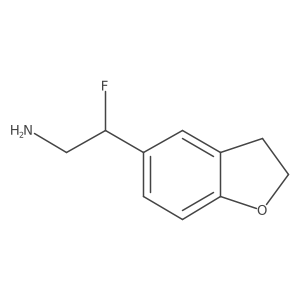 2-(2,3-Dihydro-1-benzofuran-5-yl)-2-fluoroethan-1-amine结构式