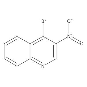 4-Bromo-3-nitroquinoline结构式