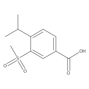 3-Methylsulfonyl-4-isopropylbenzoic acid结构式