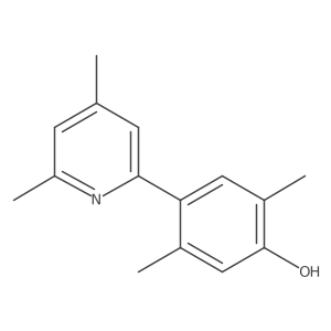 4-(4,6-Dimethylpyridin-2-yl)-2,5-dimethylphenol Structure