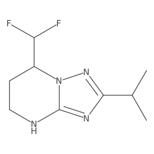 7-(difluoromethyl)-2-(propan-2-yl)-4H,5H,6H,7H-[1,2,4]triazolo[1,5-a]pyrimidine Structure