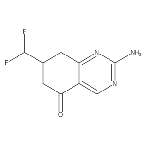 2-Amino-7-(difluoromethyl)-7,8-dihydroquinazolin-5(6H)-one Structure
