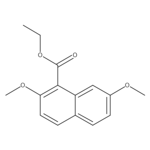 Ethyl 2,7-dimethoxy-1-naphthoate结构式