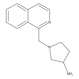 1-(Isoquinolin-1-ylmethyl)pyrrolidin-3-amine结构式