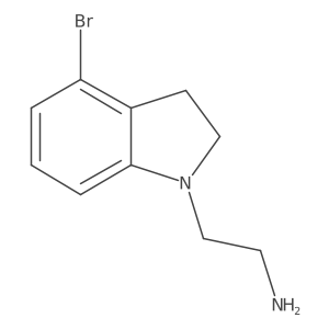 2-(4-Bromoindolin-1-yl)ethan-1-amine Structure