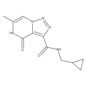 N-(cyclopropylmethyl)-6-methyl-4-oxo-4,5-dihydro[1,2,3]triazolo[1,5-a]pyrazine-3-carboxamide结构式