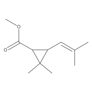Methyl (+)-cis-chrysanthemate结构式