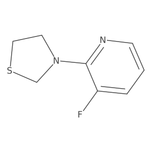 3-(3-Fluoropyridin-2-yl)thiazolidine Structure