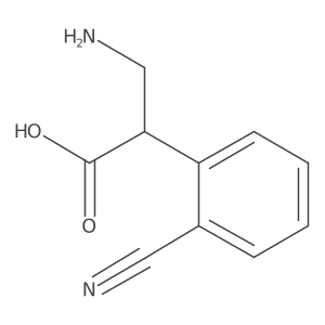 3-Amino-2-(2-cyanophenyl)propanoic acid Structure