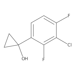 1-(3-Chloro-2,4-difluorophenyl)cyclopropan-1-ol Structure