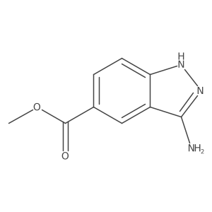 methyl 3-amino-1H-indazole-5-carboxylate结构式