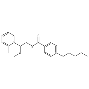 4-butoxy-N-(2-methoxy-2-(o-tolyl)ethyl)benzamide结构式